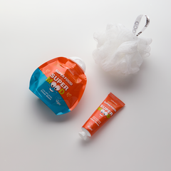 CAFE MIMI  Подарочный набор CITRUS BOOM (гель для душа + мочалка + крем для рук) 135г