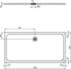 Душевой поддон 180х90 см Ideal Standard Ultraflat S K8306FS