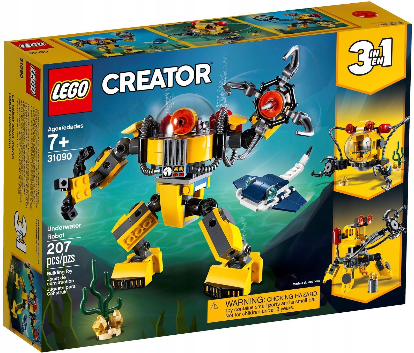 Конструктор LEGO Creator 3in1 31090 Подводный робот купить в Москве |  Доставка по России.