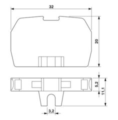 MSBV 2,5-F-Фланцевая миниклемма