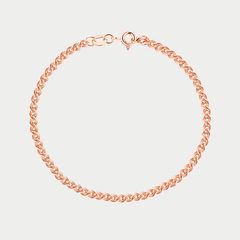 Браслет цепной из красного золота 585 пробы с плетением "Нонна" (арт. НБ 12-200 0.40)