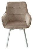 фото 6 Стул MAVERICK 360 град. поворот. BLUVEL-40 BEIGE/ белый каркас, М-City на profcook.ru