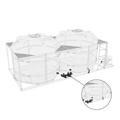 Комплект слива боковой для мотопомпы G2 на две емкости TR ЭкоПром(7,7кг;) - арт.557443