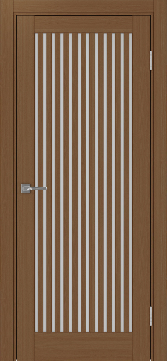 Дверь межкомнатная Оптима Порте Турин 543.2, цвет орех, экошпон, стекло мателюкс