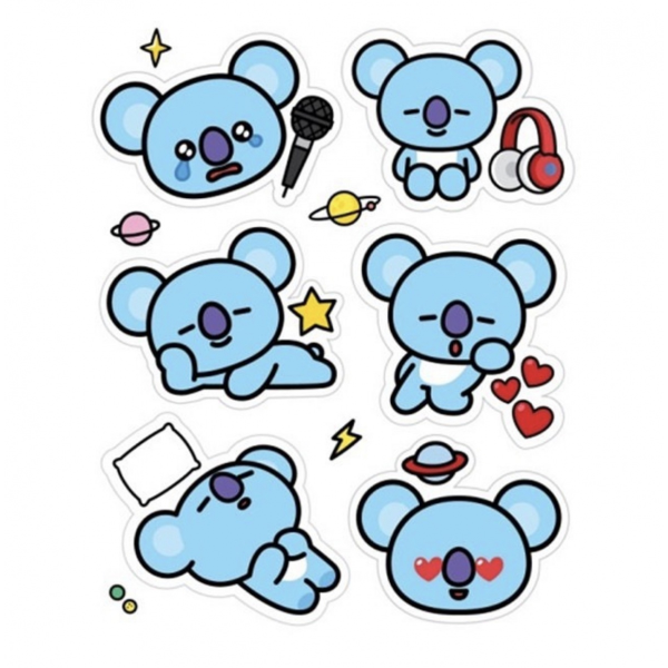 Тканевая маска-стикеры Mediheal BT21 Koya Face Point Mask, 20 мл