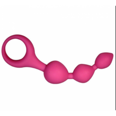 Анальная цепочка Triball розовая от Alive