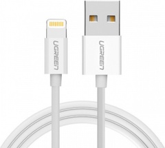 Кабель Ugreen Lightning (M), USB 2.0 (M) белый