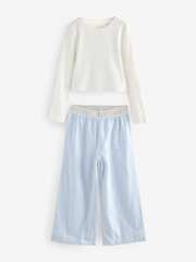 Пижама для девочки Next B68-229, Голубой, Белый