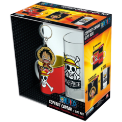 Подарочный набор One Piece: Бокал + Брелок + Кружка Luffy