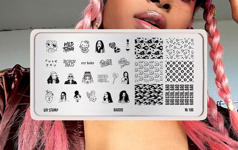 Пластина для стемпинга Go! Stamp 106 Baddie