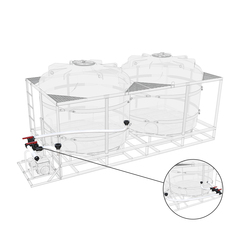 Комплект полного слива торцевой для мотопомпы G3 на две емкости TR ЭкоПром(7,7кг;) - арт.557437