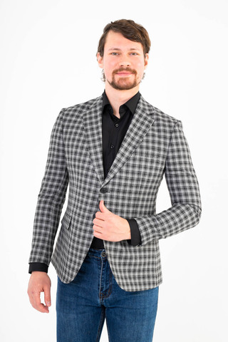 Пиджак мужской приталенный Slim Fit SLAVASIO 12/042