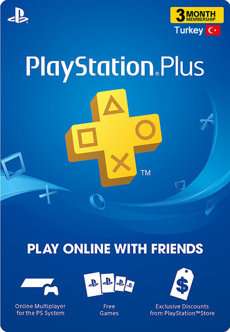 Playstation Store Турция: 3-месячная подписка PlayStation Plus Essential [услуга активации подписки]