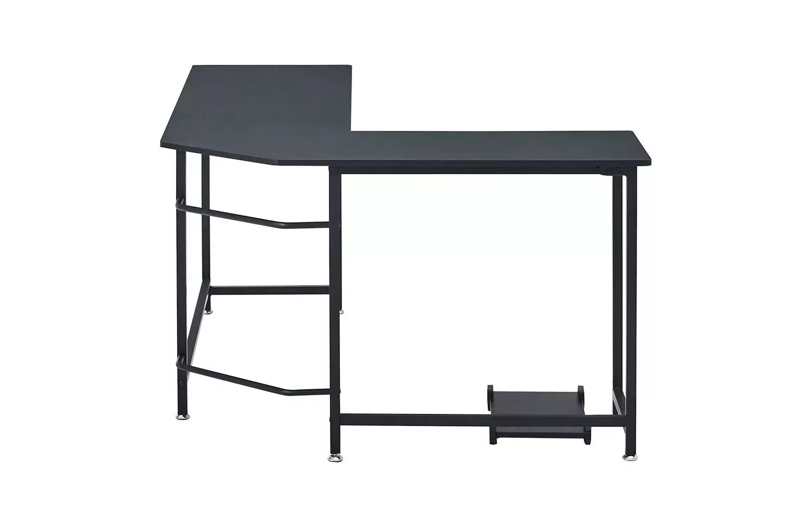 Письменный угловой стол Kiwi, чёрный (левый угол)