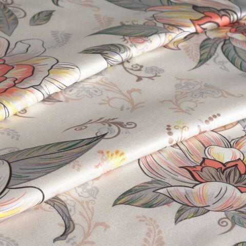 Наволочка 50x70 Mollen Лазоревый цветок жемчужно-белая шелковая