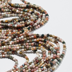 Алашаньский агат натуральный, куб 2,7мм, микроогранка