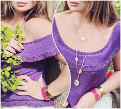 Инструкция по вязанию топа "Violet Sunset"