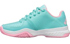 Детские теннисные кроссовки K-Swiss Court Express Omni - aruba blue/soft neon pink/white
