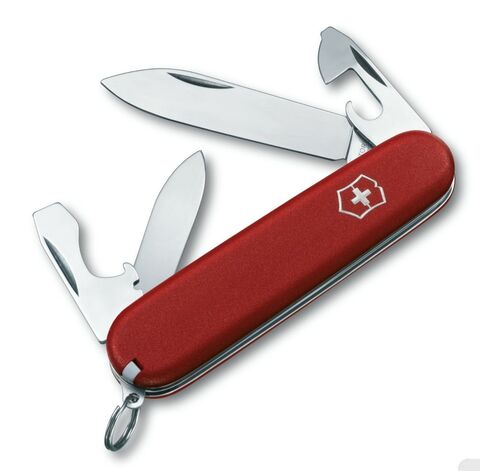 Нож складной Victorinox Recruit EcoLine, 84 mm, 10 функций, красный (2.2503)