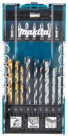 Набор свёрл и бит Makita D-74887