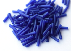 Стеклярус Тохо 9 мм 0008DF синий матовый