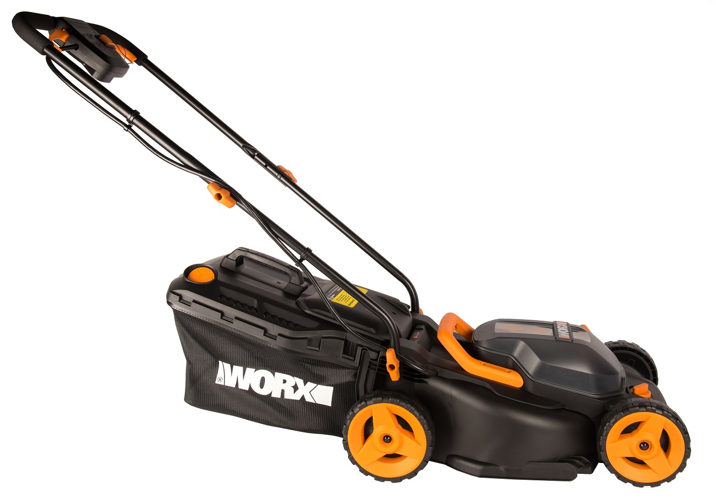 Газонокосилка аккумуляторная WORX WG779E.1, 40В, 34 см, 4Ач х2, двойное ЗУ 2x2A