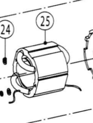 Запчасть № 25 для Ken 6250N. Статор