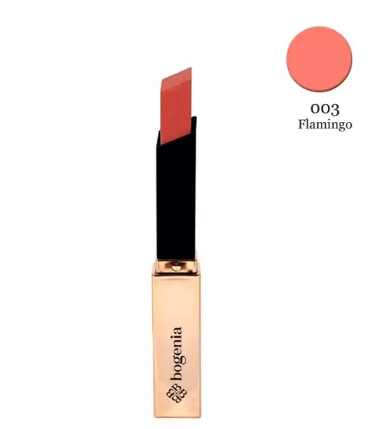 Bogenia BG700 Помада для губ "Gel Lipstick" тон 003,фламинго  2.2 гр