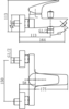 Aquanet AF330-20B AF330-20B Aquanet Static Смеситель для ванны, черный матовый (261822)