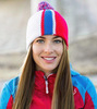 Шапка Nordski Knit color White-Blue-Red
