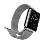 Металлический ремешок Миланская петля Milanese loop 38 мм / 40 мм / 41 мм для Apple Watch (Серебристый)