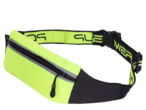 Сумка на пояс на молнии Powerup Bag Green маленькая