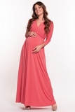 Платье для беременных 10623 коралл