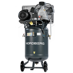NORDBERG (NCPV100/580) Компрессор вертикальный поршневой с ременной передачей 380В, ресивер 100л, 580л/мин