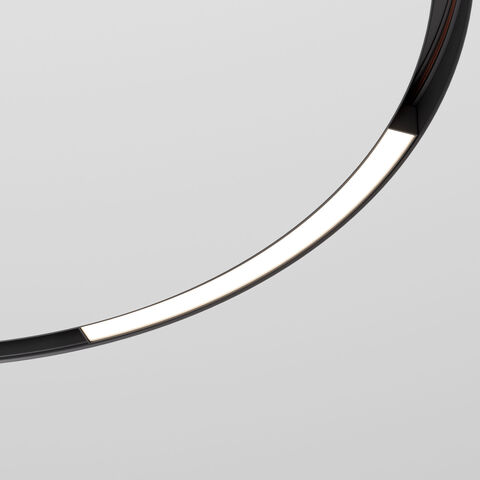 Трековый светильник Elektrostandard Slim Magnetic для радиусного шинопровода 16W 4200K Planar Ø 800мм 85180/01 черный