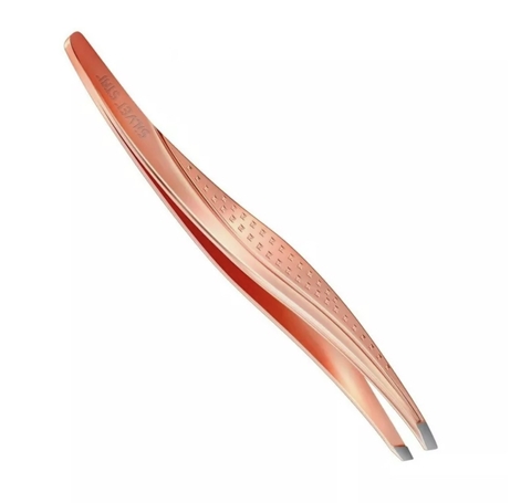 Пинцет косой покрытие розовое золото АТ 9968 PINK GOLD Silver Star