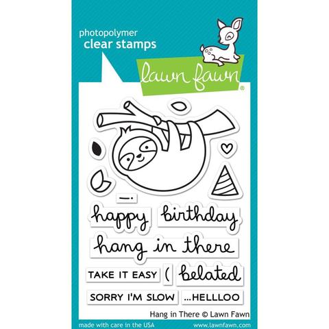 Набор штампов Lawn Fawn Clear Stamps 8х10см - Hang In There