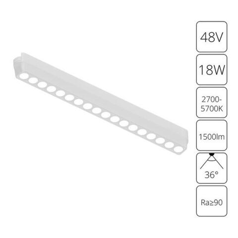 Магнитный трековый светильник Arte Lamp RAPID A2969PL-1WH