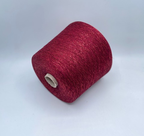 Industria Italiana (пр.Италия),art- Frizzante 3500 м/100гр, 70%Вискоза, 15%Металлик(Люрекс), 15%Полиамид, цвет-Бордо(70/101). арт-35963
