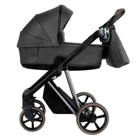 ROAN Коляска 2 в1 Sol Luxury короб + прогулка leather/Woodland Gray/Nickel