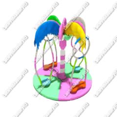 Электрическая карусель детская 4KIDS  "Кокосовая пальма 2"