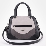 Сумка Саломея 325 мульти итальянский серо-черный