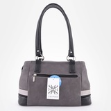 Сумка Саломея 847 мульти итальянский серо-черный