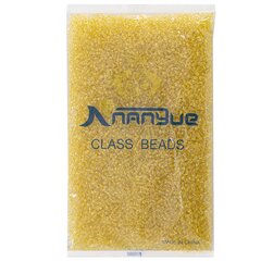 
          Бисер Alingar размер №8 вес 450 гр., прозрачный кристалл, внутри желтый, пакет