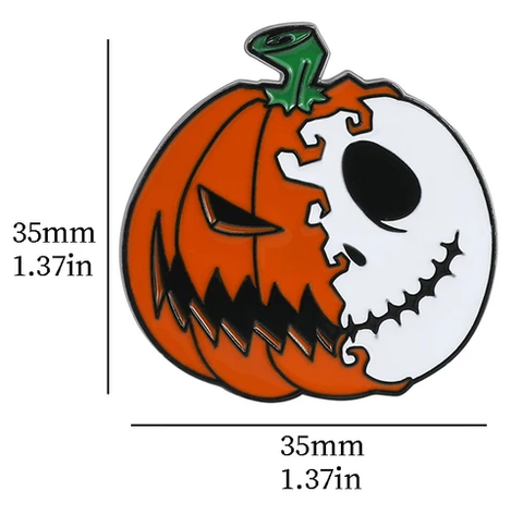 Кошмар перед Рождеством значок металлический Джек Скеллингтон Салли