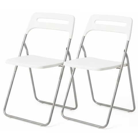 Стул складной Anders, белый, 46х44х78 см, полипропилен/металл (ПРИ ПОКУПКЕ ОТ 2-х ШТУК)