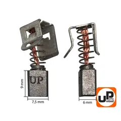 Щетка графитовая UNITED PARTS для BOSCH GSB/GSR36V-Li (аналог 2607034904) 6х7,5х9мм (90-0255)
