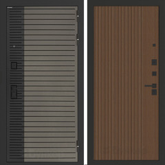 Входная металлическая дверь Бункер BN-15 Веллюто кофе / Хомс Дуб кантри