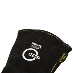 Краги спилковые START Prime усиленная ладонь (желто-черные)