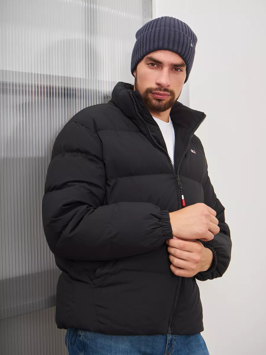 Шапка зимняя на флисе вязаная бини